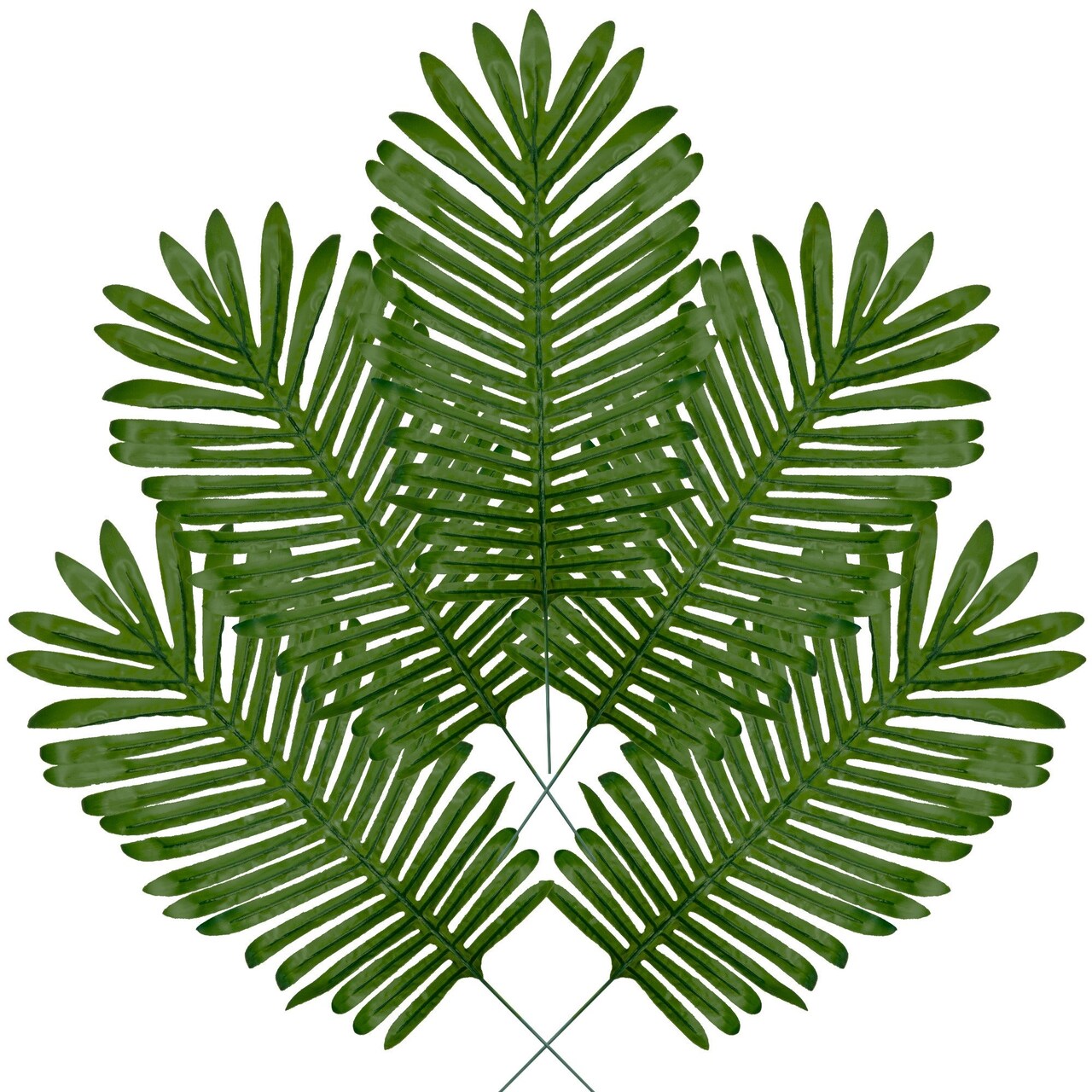 Grand Verde Artificial Palm Leaves 21 Long Stem Tropical Hawaiian